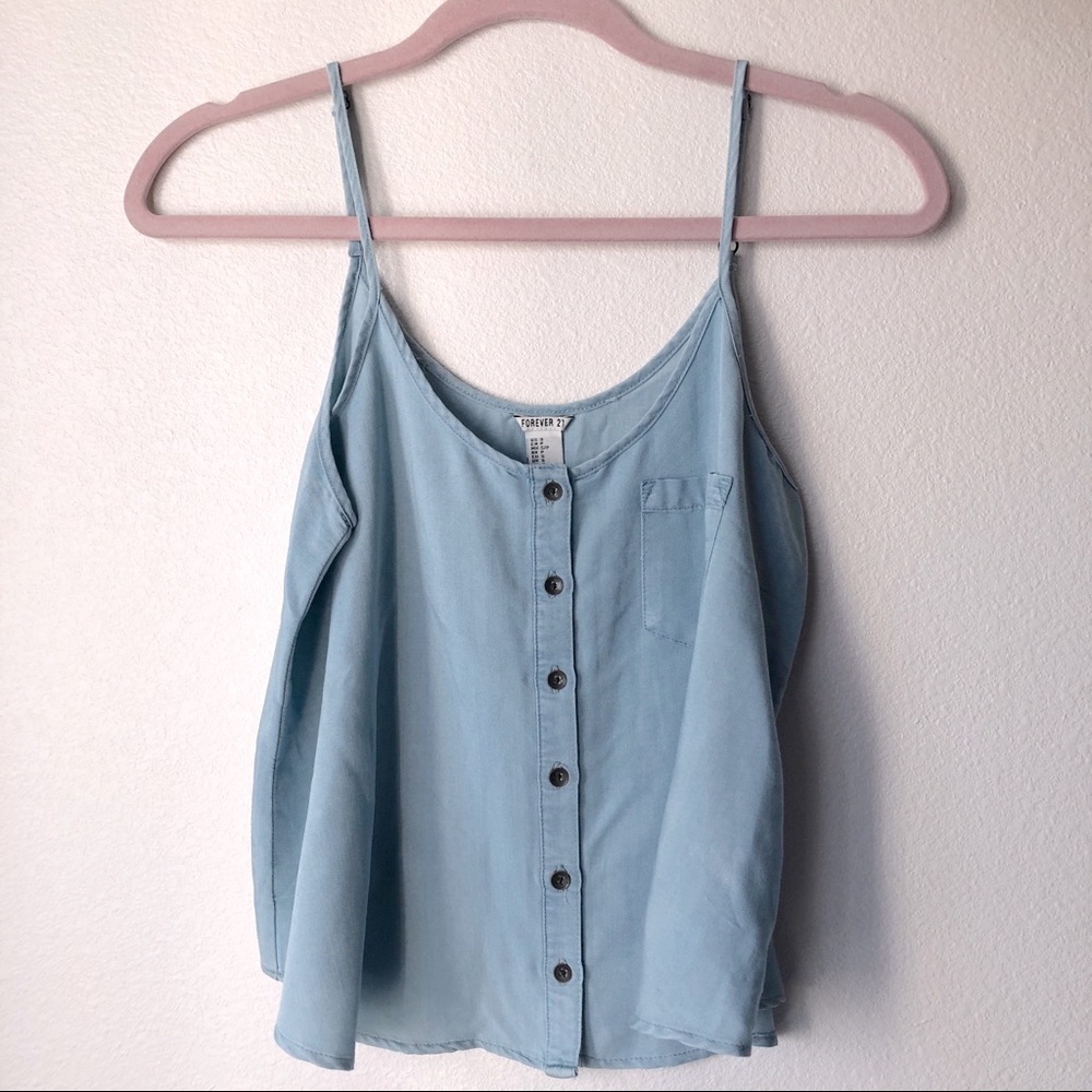 Forever 21 light blue top SIZE S